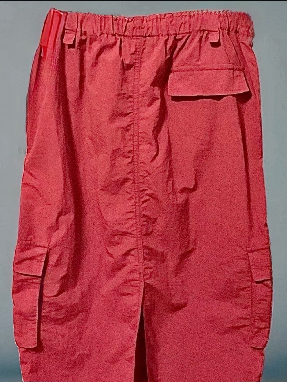 Love Tree NWOT Red Nylon Cargo Y2K Drawstring Maxi/Midi Skirt, M *Final Offer* - Picture 7 of 8